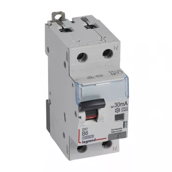   LEGRAND-411285 DX3 1P+N kombinált áram-védőkapcsoló B6 10000A / 10kA 30MA A típus