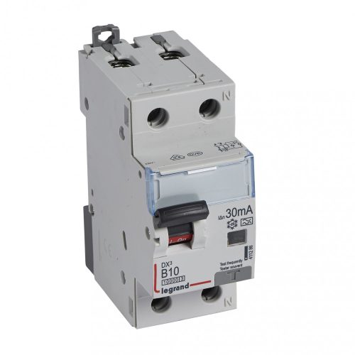 LEGRAND-411286 DX3 1P+N kombinált áram-védőkapcsoló B10 10000A / 10kA 30MA A típus