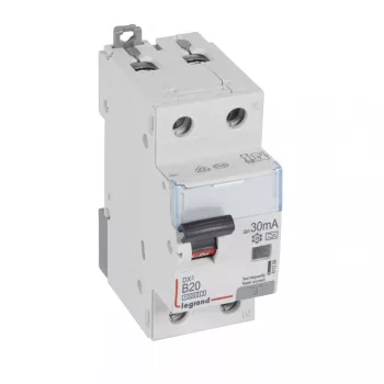   LEGRAND-411289 DX3 1P+N kombinált áram-védőkapcsoló B20 10000A / 10kA 30MA A típus