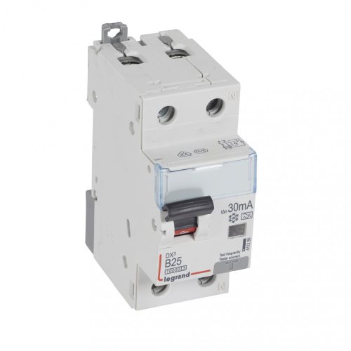 LEGRAND-411290 DX3 1P+N kombinált áram-védőkapcsoló B25 10000A / 10kA 30MA A típus