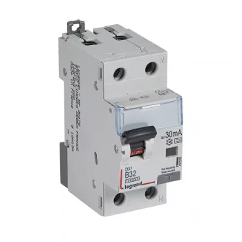   LEGRAND-411291 DX3 1P+N kombinált áram-védőkapcsoló B32 10000A / 10kA 30MA A típus