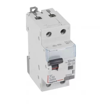   LEGRAND-411294 DX3 1P+N kombinált áram-védőkapcsoló C10 10000A / 10kA 30MA A típus