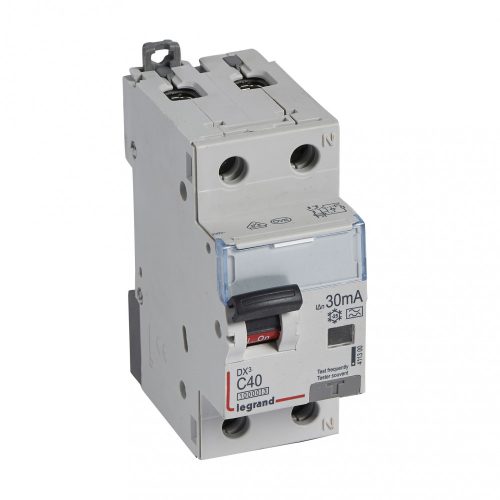 LEGRAND-411300 DX3 1P+N kombinált áram-védőkapcsoló C40 10000A / 10kA 30MA A típus