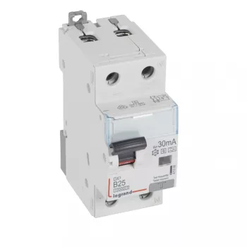   LEGRAND-411306 DX3 1P+N kombinált áram-védőkapcsoló B25 10000A / 10kA 30MA  Hpi