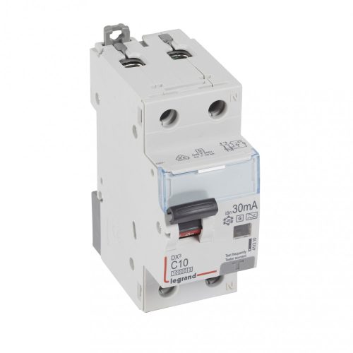 LEGRAND-411310 DX3 1P+N kombinált áram-védőkapcsoló C10 10000A / 10kA 30MA  Hpi