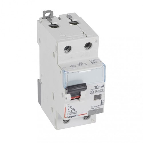 LEGRAND-411314 DX3 1P+N kombinált áram-védőkapcsoló C25 10000A / 10kA 30MA  Hpi