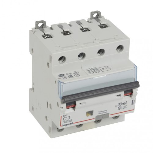 LEGRAND-411357 DX3 4P kombinált áram-védőkapcsoló  C13 6000A / 10kA 30mA