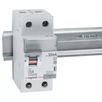 LEGRAND-411559 TX3 áram-védőkapcsoló 2P 25A 30MA A
