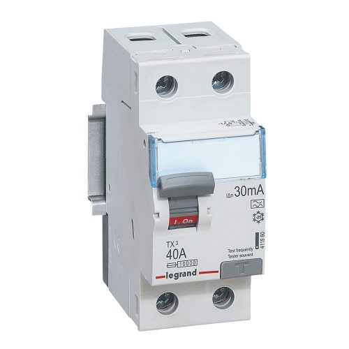 LEGRAND-411560 TX3 áram-védőkapcsoló 2P 40A 30MA A