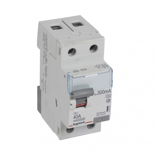 LEGRAND-411575 TX3 áram-védőkapcsoló 2P 40A 300MA A