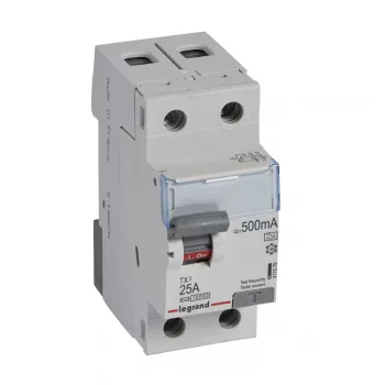 LEGRAND-411579 TX3 áram-védőkapcsoló 2P 25A 500MA A