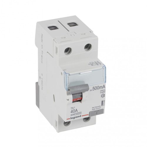 LEGRAND-411580 TX3 áram-védőkapcsoló 2P 40A 500MA A