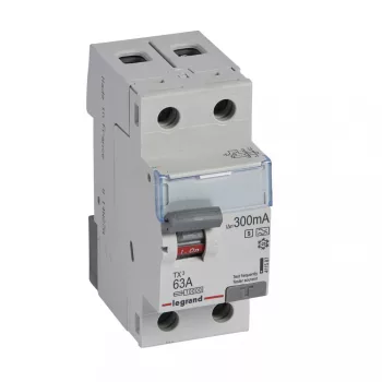 LEGRAND-411587 TX3 áram-védőkapcsoló 2P 63A 300MA A-S 