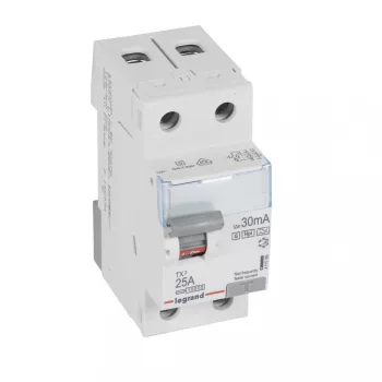LEGRAND-411595 TX3 áram-védőkapcsoló 2P 25A 30MA A-HPI 