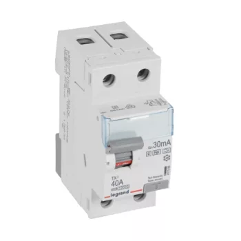 LEGRAND-411596 TX3 áram-védőkapcsoló 2P 40A 30MA A-HPI 