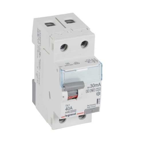 LEGRAND-411596 TX3 áram-védőkapcsoló 2P 40A 30MA A-HPI 