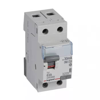 LEGRAND-411597 TX3 áram-védőkapcsoló 2P 63A 30MA A-HPI 