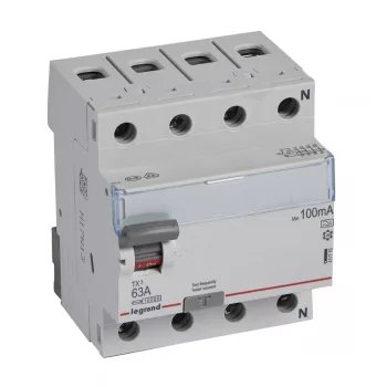 LEGRAND-411776 TX3 áram-védőkapcsoló 4P D 63A 100MA A
