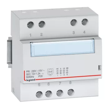 LEGRAND-413105 Lexic szűrt tápegység 12V~/=, 1,3 A