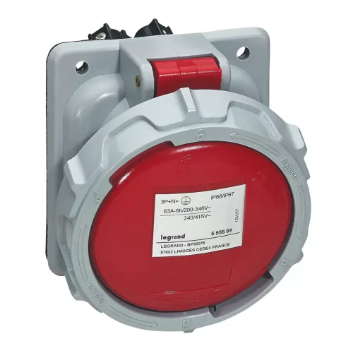 LEGRAND-555589 P17 Tempra Pro Dafb-634k06 mT400V IP67 döntött aljzat