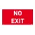 LEGRAND-661688 Öntapadó piktogram URA ONE, U21 LED, U21 ÚJ, B65 LED és B65 ÚJ lámpatestekhez, NO EXIT, 200 x 100 mm