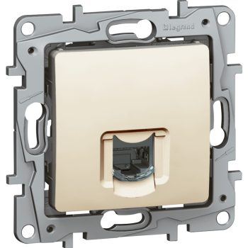   LEGRAND-664873 Niloé 1xRJ45 Cat6 UTP aljzat köröm nélkül bézs