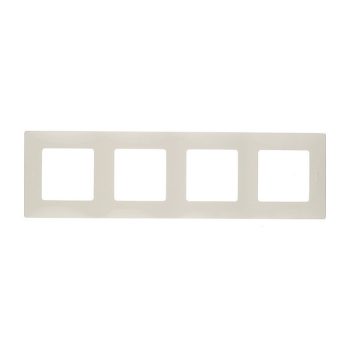 LEGRAND-665014 Niloé 4-es keret bézs