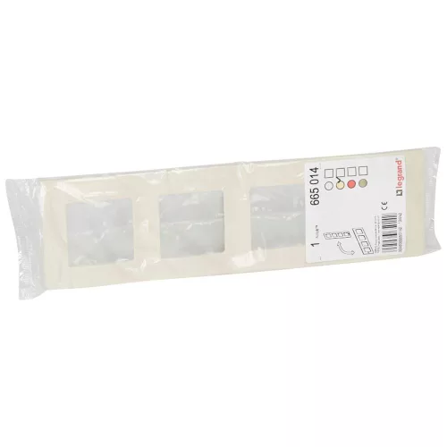 LEGRAND-665014 Niloé 4-es keret bézs