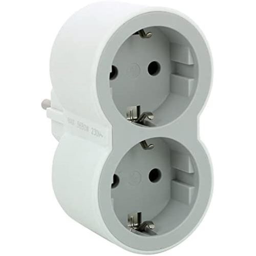 LEGRAND-694516 Kettős 2P+F elosztó biztonsági zsaluval, 16 A, fehér-szürke