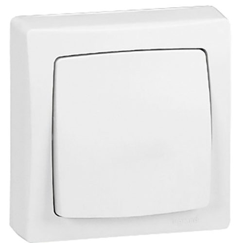 LEGRAND-696004 Oteo falonkívüli keresztkapcsoló, kerettel, fehér