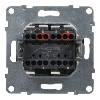 LEGRAND-721108 Suno kettős váltókapcsoló 10AX, fehér