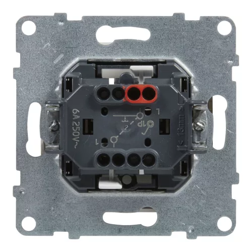 LEGRAND-721109 Suno egypólusú nyomó 6A, fehér