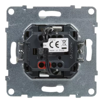   LEGRAND-721110 Suno egypólusú nyomó jelzőfénnyel, címketartóval, fehér