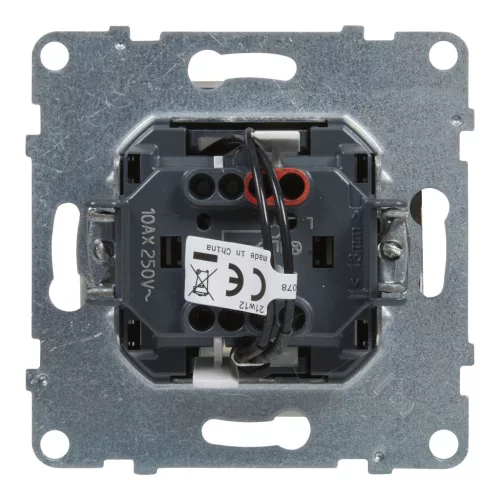 LEGRAND-721111 Suno egypólusú kapcsoló jelzőfénnyel 10AX, fehér