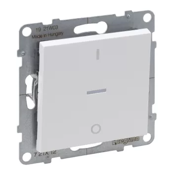   LEGRAND-721112 Suno kétpólusú kapcsoló ellenőrzőfénnyel 10AX, fehér