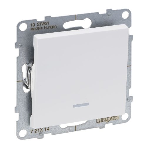 LEGRAND-721114 Suno egypólusú kapcsoló ellenőrzőfénnyel, 16AX, fehér