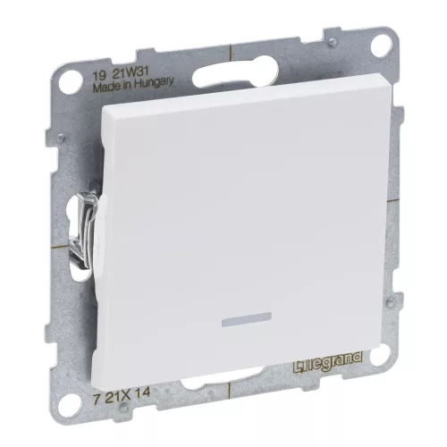 LEGRAND-721114 Suno egypólusú kapcsoló ellenőrzőfénnyel, 16AX, fehér