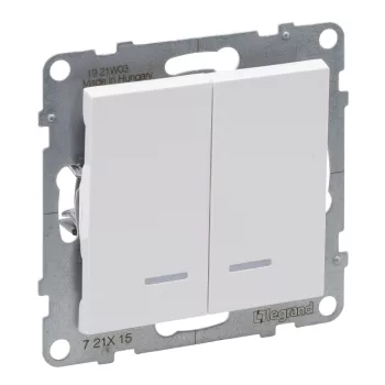   LEGRAND-721115 Suno csillárkapcsoló jelzőfénnyel 10AX, fehér
