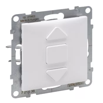   LEGRAND-721138 Suno redőnynyomó (3 állású) 6A, elektronikus vezérlésű motorokhoz, fehér