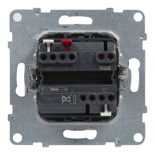LEGRAND-721139 Suno redőnykapcsoló (3 állású) 6A, mechanikus végállású motor közvetlen vezérléséhez, fehér