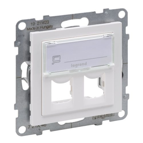 LEGRAND-721146 Suno kettős Systimax aljzat, fehér