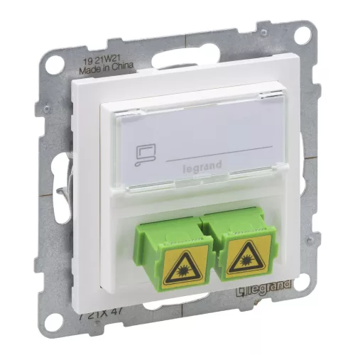 LEGRAND-721147 Suno SC/APC optikai aljzat, fehér