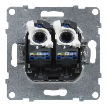 LEGRAND-721153 Suno 2xRJ45 Cat.6 UTP aljzat, fehér