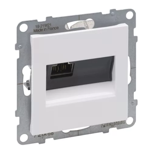 LEGRAND-721158 Suno RJ45 Cat.6A STP aljzat, fehér