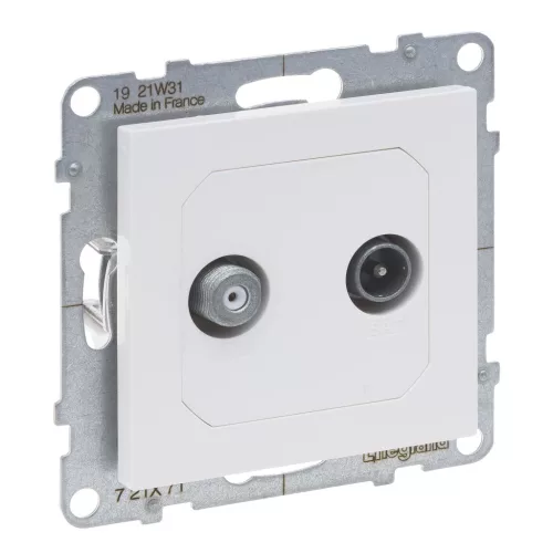 LEGRAND-721171 Suno TV-SAT aljzat csillagpontos, fehér