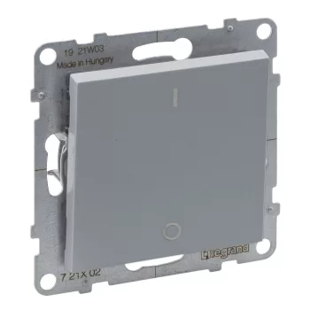 LEGRAND-721302 Suno kétpólusú kapcsoló 10AX, alumínium