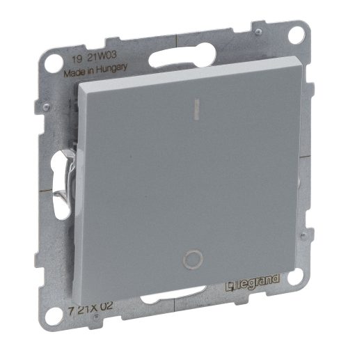 LEGRAND-721302 Suno kétpólusú kapcsoló 10AX, alumínium