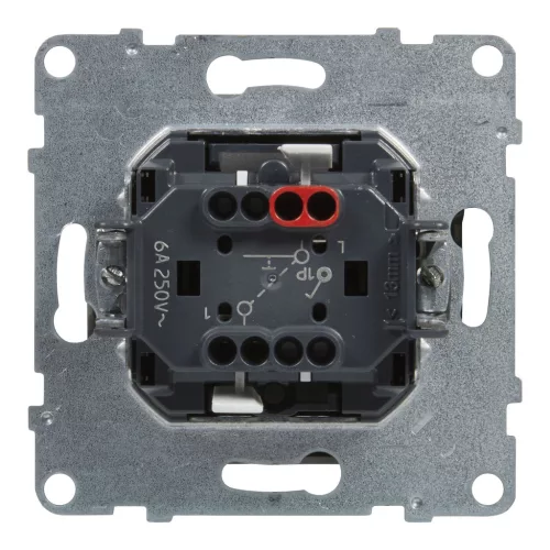 LEGRAND-721309 Suno egypólusú nyomó 6A, alumínium