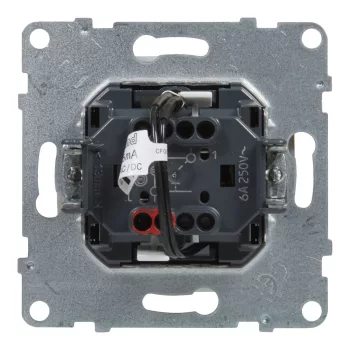   LEGRAND-721310 Suno egypólusú nyomó jelzőfénnyel, címketartóval, alumínium