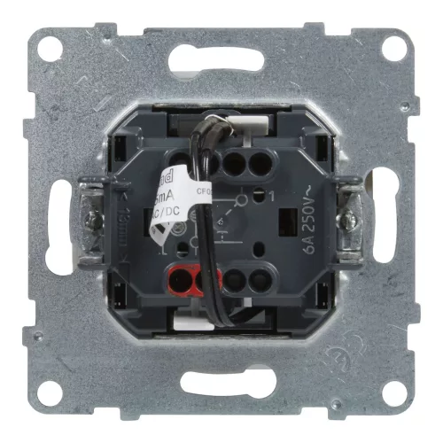 LEGRAND-721310 Suno egypólusú nyomó jelzőfénnyel, címketartóval, alumínium